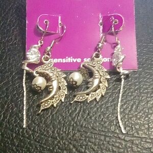 Claire's Silver Earrings Set